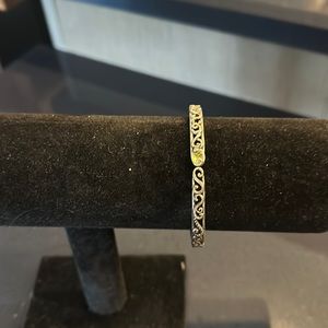 Peridot and Real Silver Bracelet